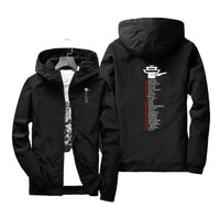 Thumbnail for Aviation Alphabet Designed Windbreaker Jackets