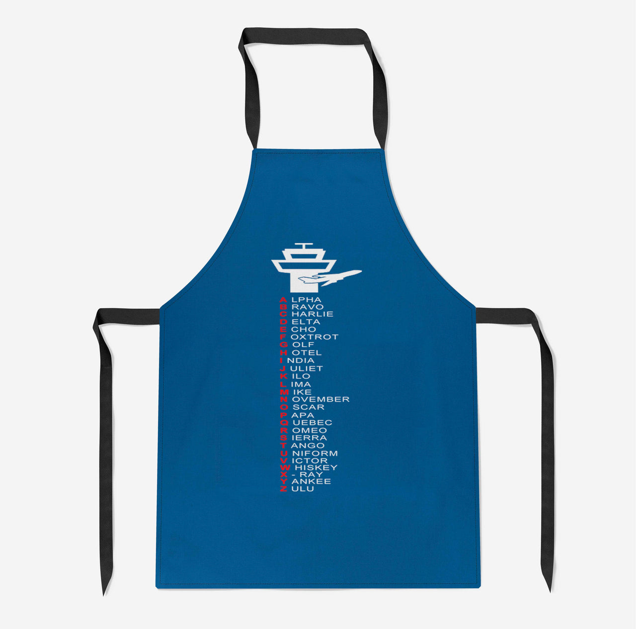 Aviation Alphabet Designed Kitchen Aprons
