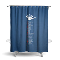 Thumbnail for Aviation Alphabet Designed Shower Curtains