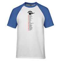 Thumbnail for Aviation Alphabet Designed Raglan T-Shirts