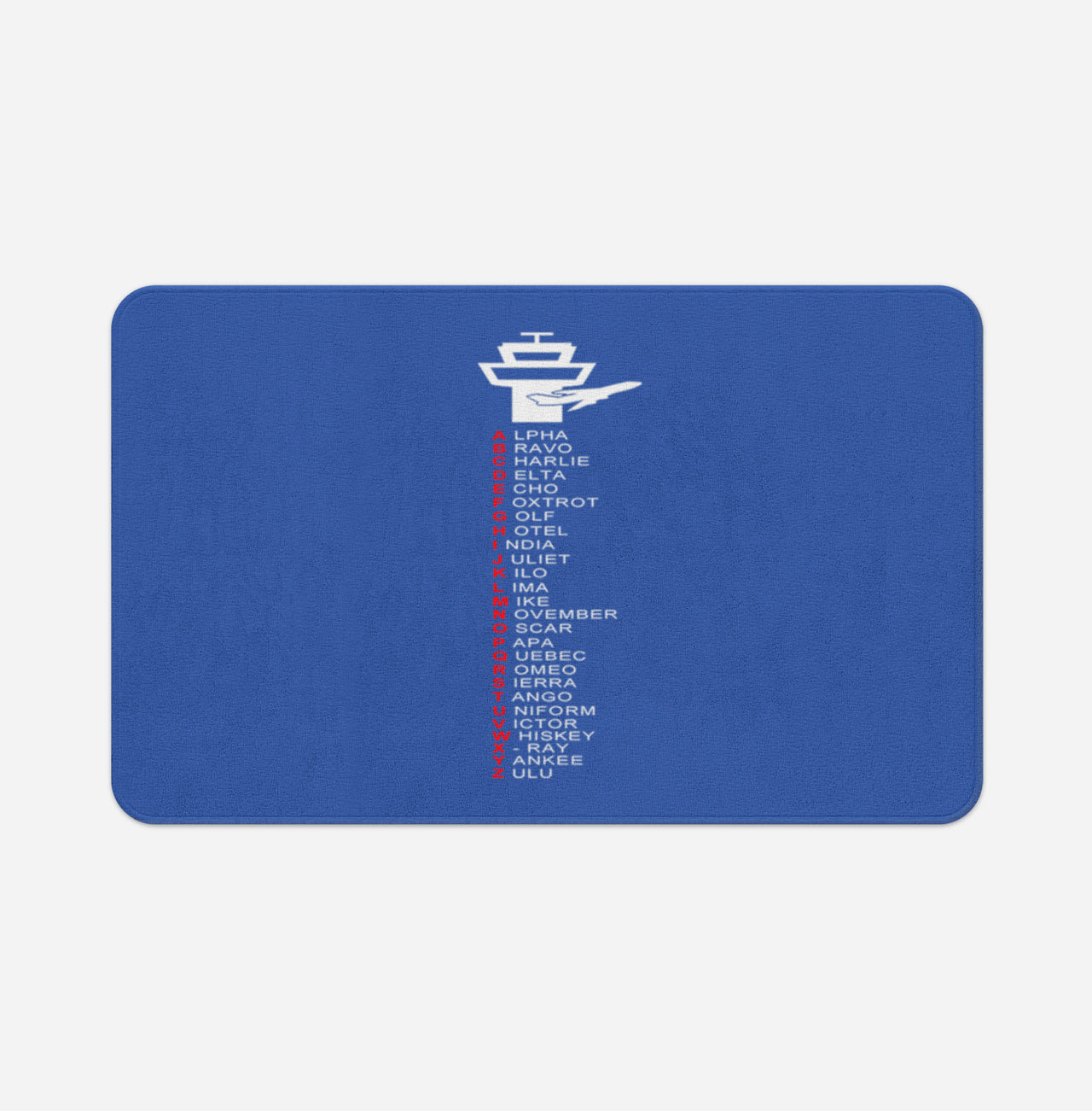 Aviation Alphabet Designed Bath Mats
