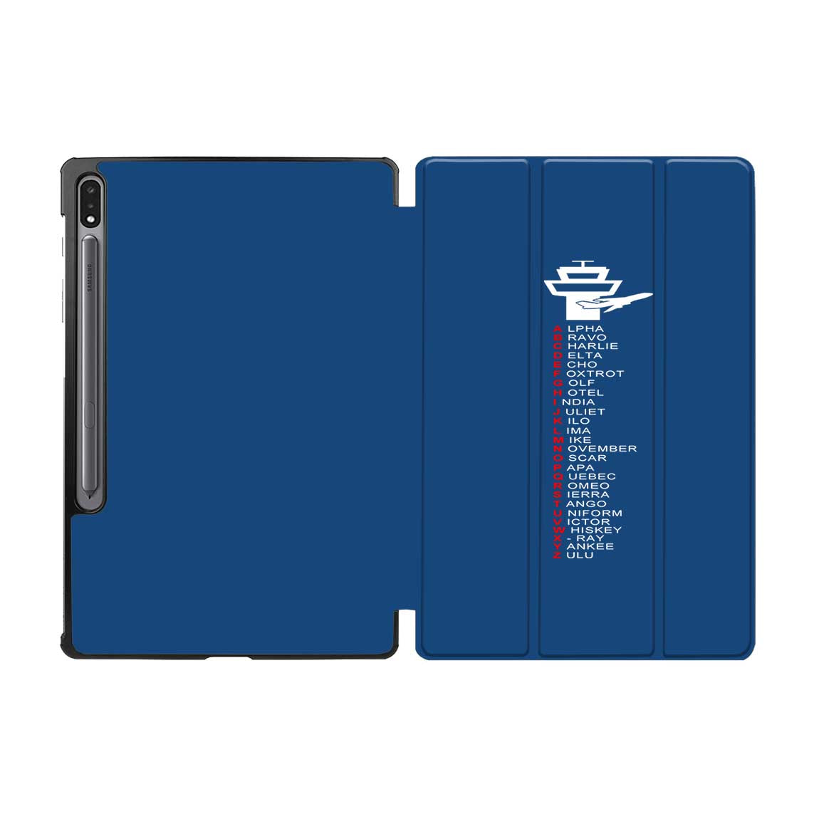 Aviation Alphabet Designed Samsung Tablet Cases