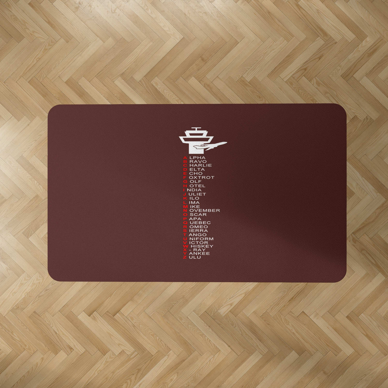 Aviation Alphabet Designed Carpet & Floor Mats