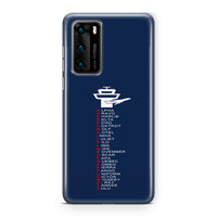 Thumbnail for Aviation Alphabet Designed Huawei Cases