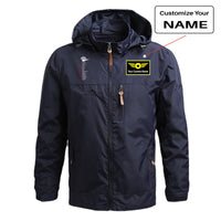 Thumbnail for Aviation Alphabet Designed Thin Stylish Jackets