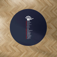 Thumbnail for Aviation Alphabet Designed Carpet & Floor Mats (Round)