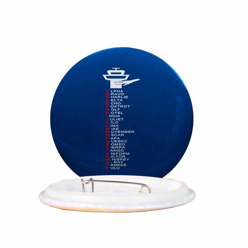 Aviation Alphabet Designed Pins