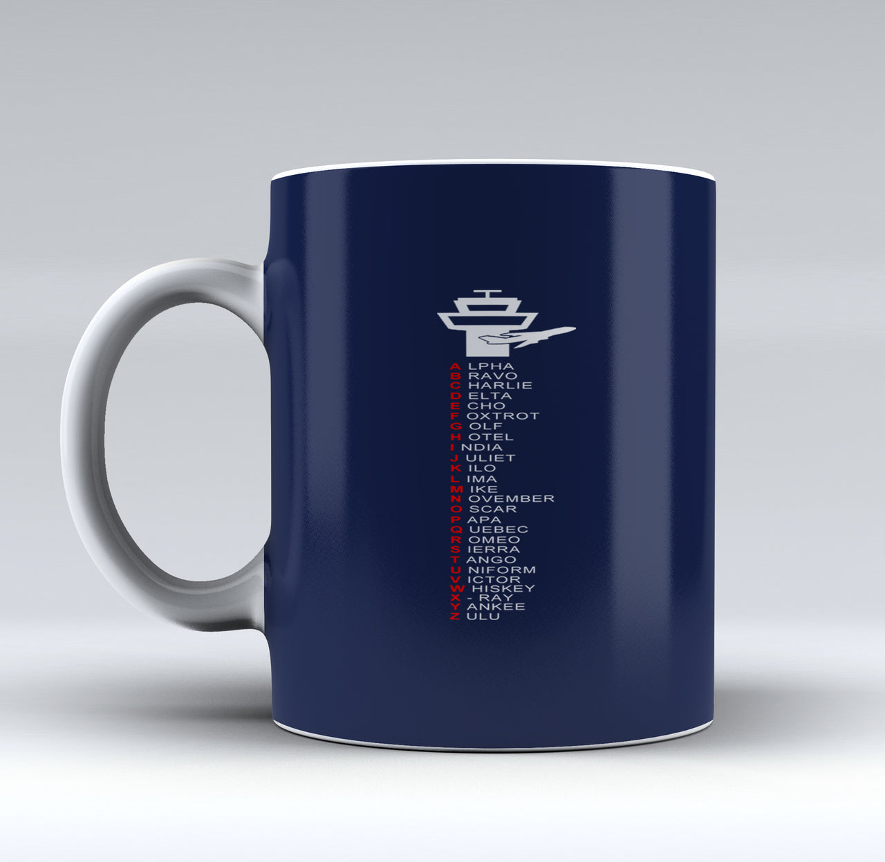 Aviation Alphabet Designed Mugs