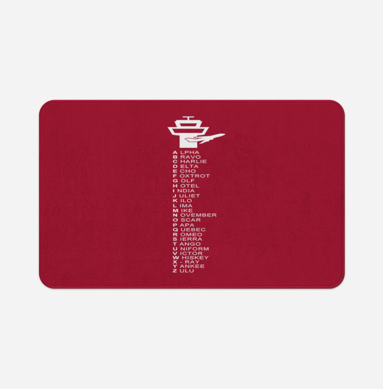 Aviation Alphabet Designed Bath Mats