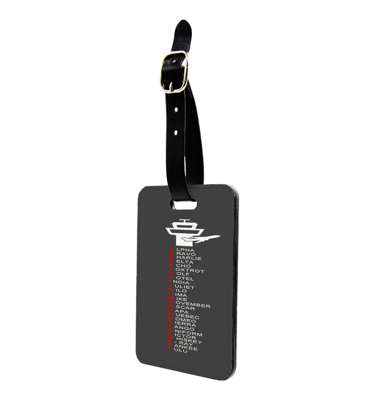 Aviation Alphabet Designed Luggage Tag