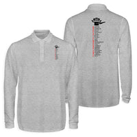 Thumbnail for Aviation Alphabet Designed Long Sleeve Polo T-Shirts (Double-Side)
