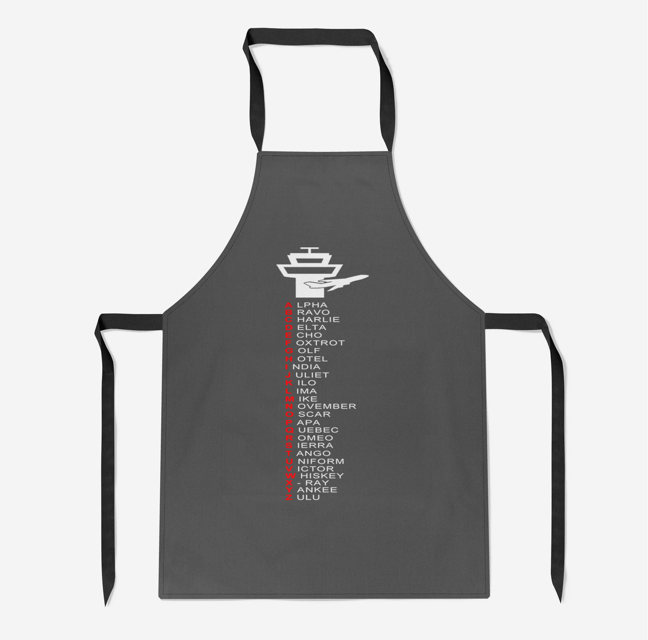 Aviation Alphabet Designed Kitchen Aprons