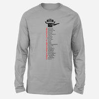 Thumbnail for Aviation Alphabet Designed Long-Sleeve T-Shirts