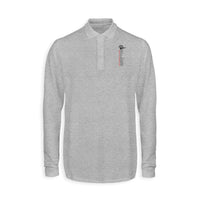 Thumbnail for Aviation Alphabet Designed Long Sleeve Polo T-Shirts