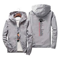 Thumbnail for Aviation Alphabet Designed Windbreaker Jackets