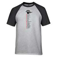 Thumbnail for Aviation Alphabet Designed Raglan T-Shirts