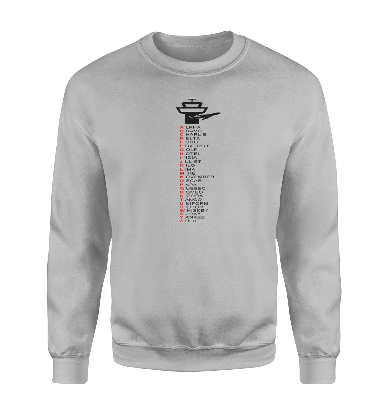 Aviation Alphabet Designed Sweatshirts