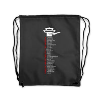Thumbnail for Aviation Alphabet Designed Drawstring Bags