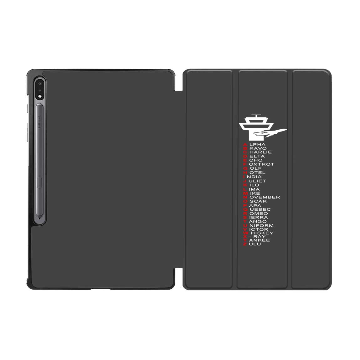 Aviation Alphabet Designed Samsung Tablet Cases