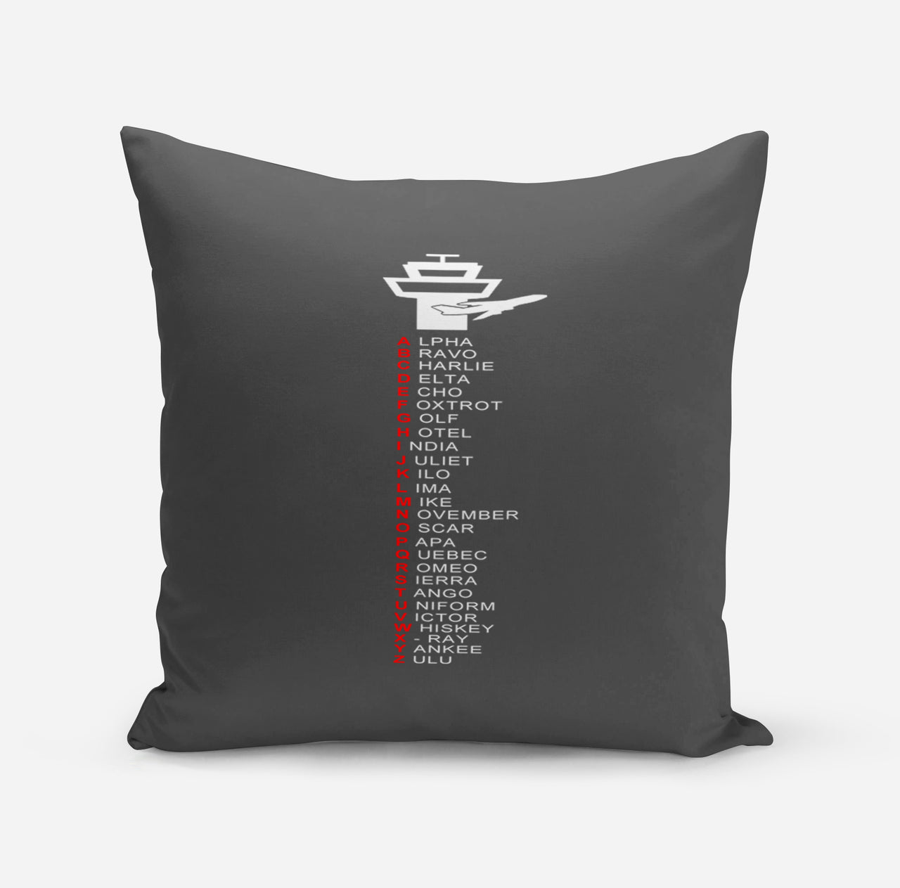 Aviation Alphabet Designed Pillows