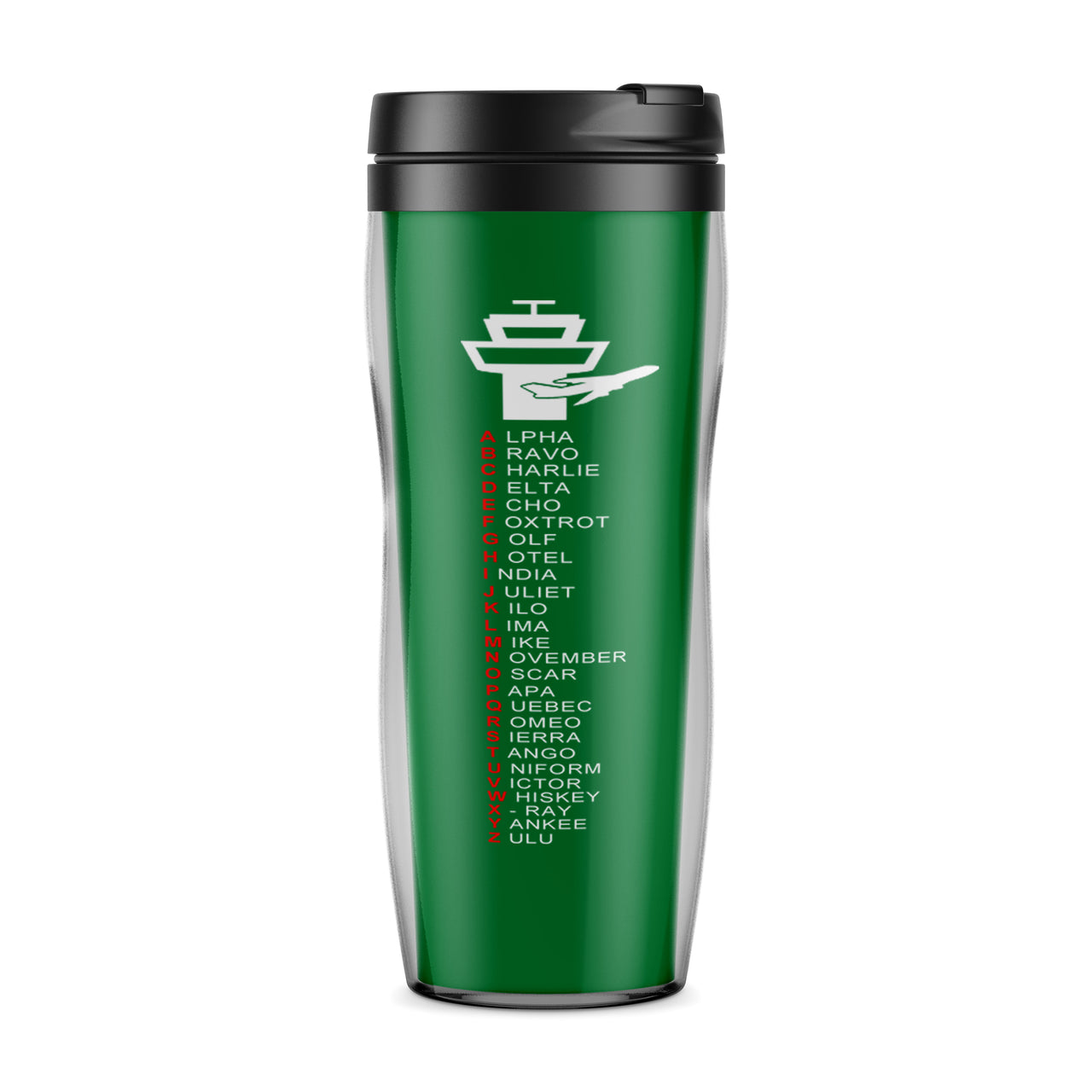 Aviation Alphabet Designed Travel Mugs