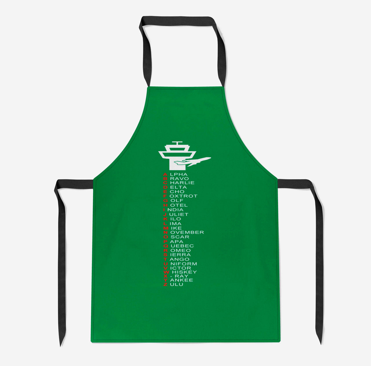 Aviation Alphabet Designed Kitchen Aprons