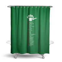 Thumbnail for Aviation Alphabet Designed Shower Curtains