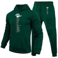 Thumbnail for Aviation Alphabet Designed Hoodies & Sweatpants Set