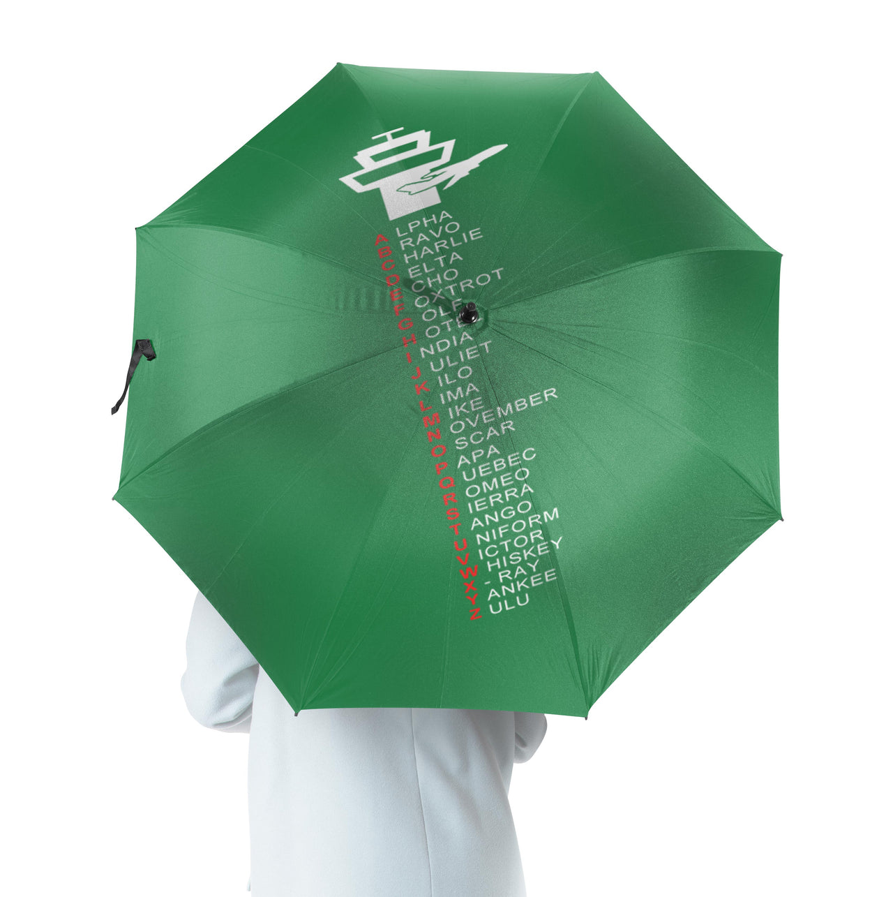 Aviation Alphabet Designed Umbrella