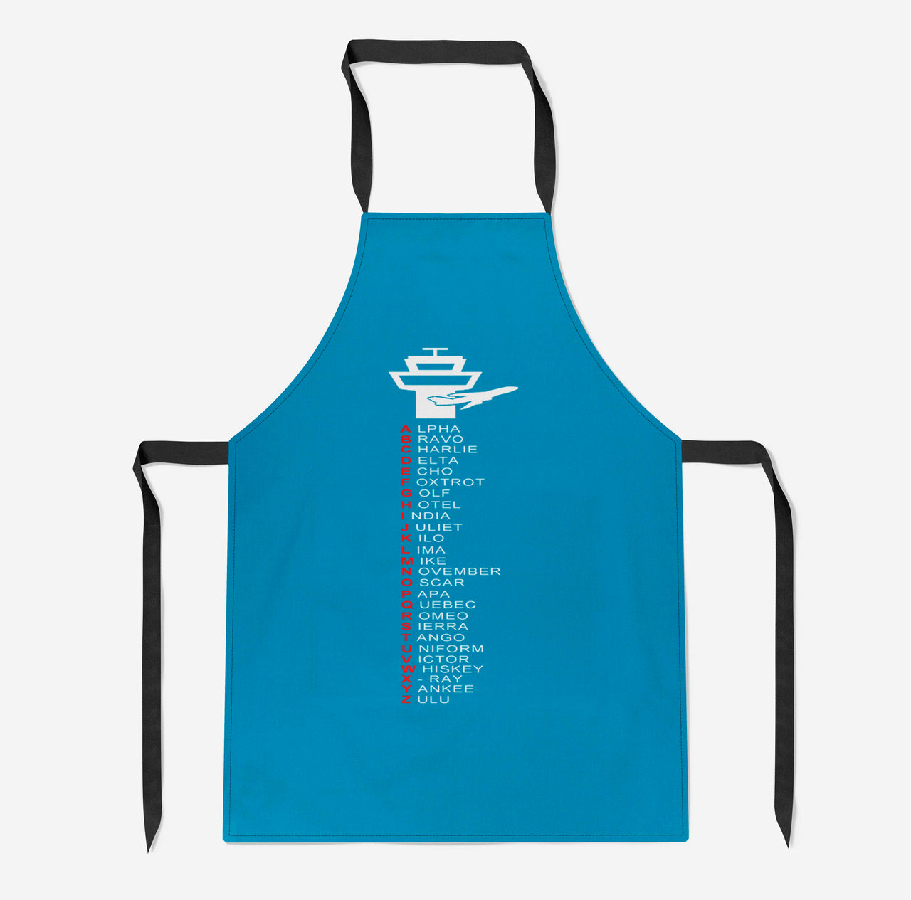 Aviation Alphabet Designed Kitchen Aprons