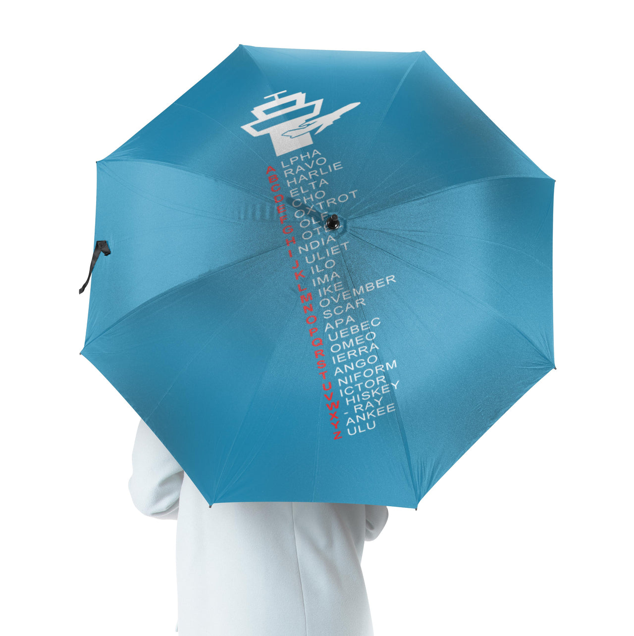 Aviation Alphabet Designed Umbrella