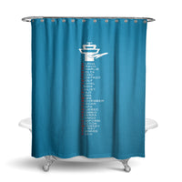 Thumbnail for Aviation Alphabet Designed Shower Curtains