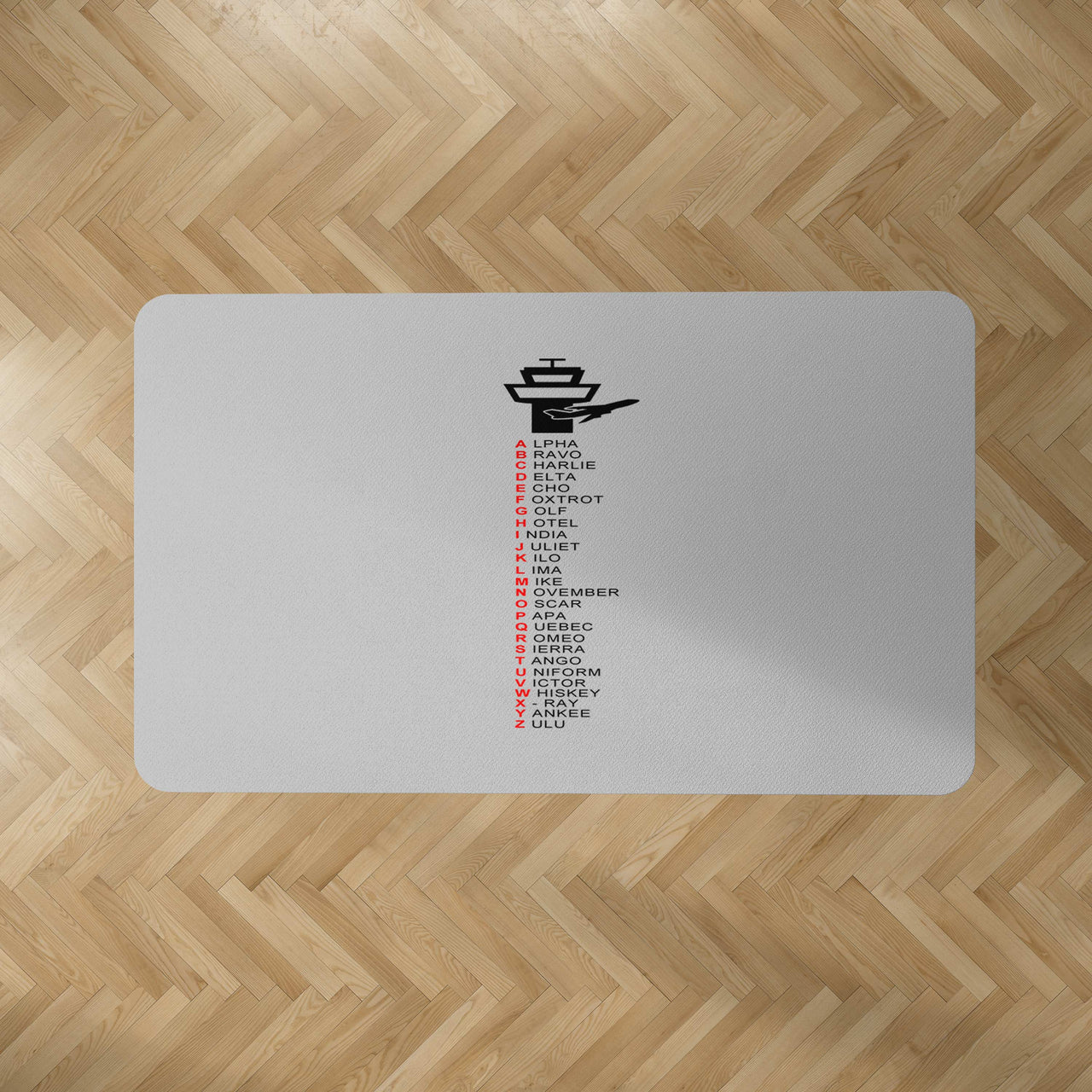 Aviation Alphabet Designed Carpet & Floor Mats