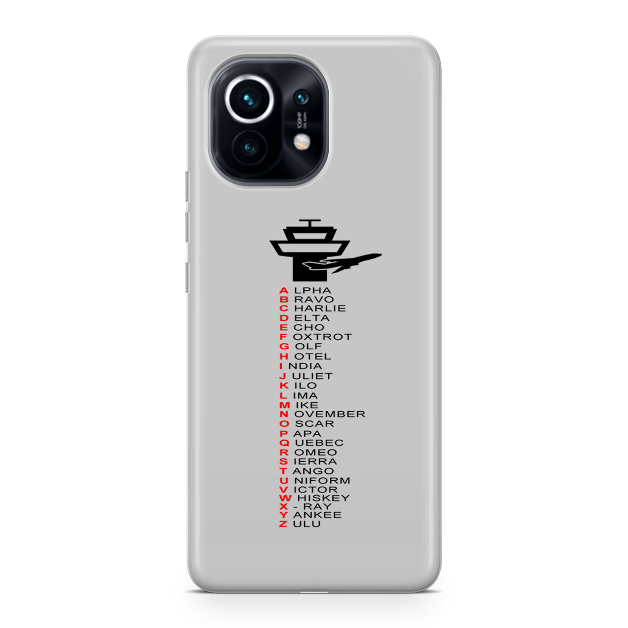 Aviation Alphabet Designed Xiaomi Cases