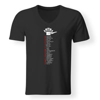 Thumbnail for Aviation Alphabet Designed V-Neck T-Shirts