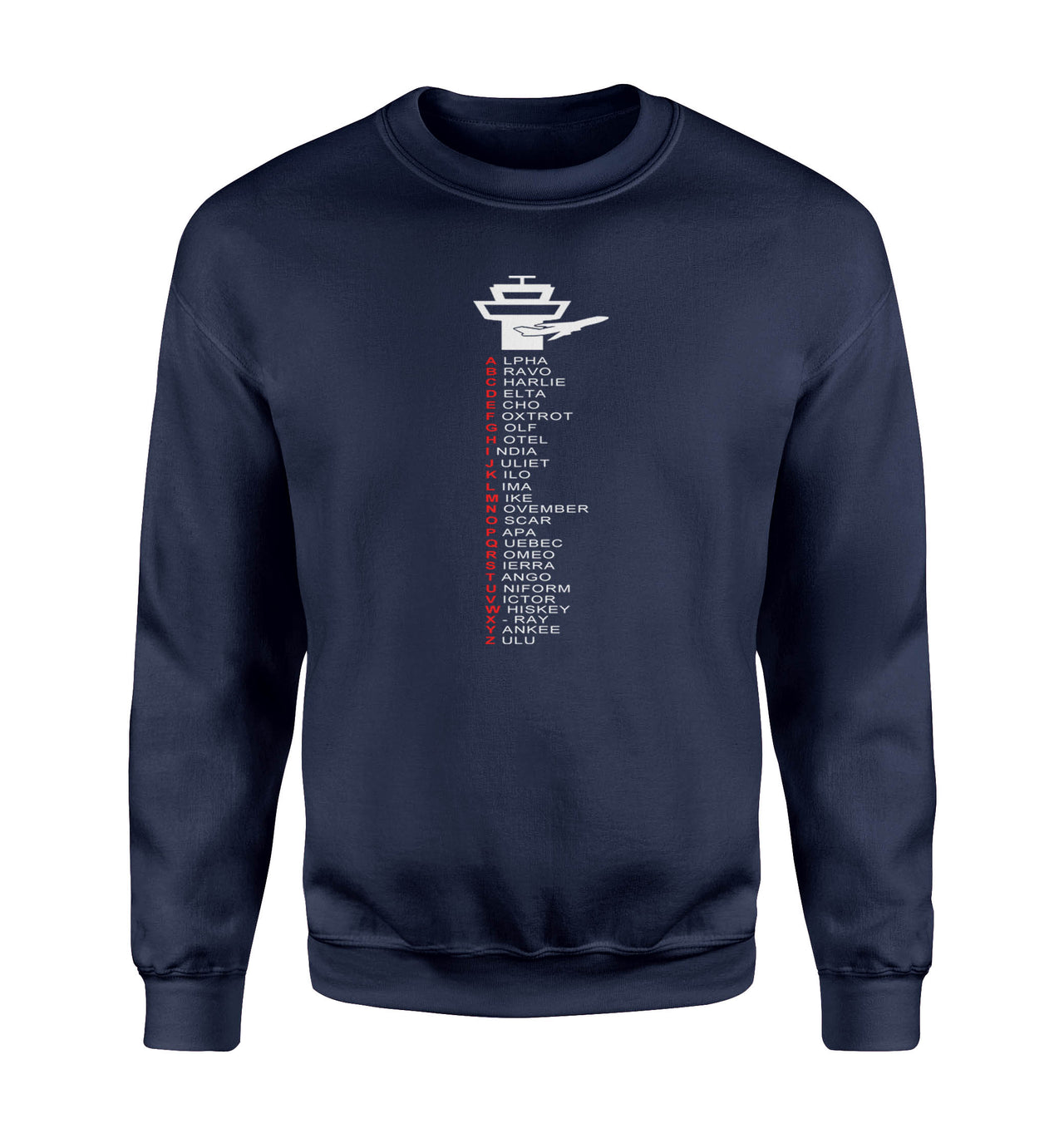 Aviation Alphabet Designed Sweatshirts