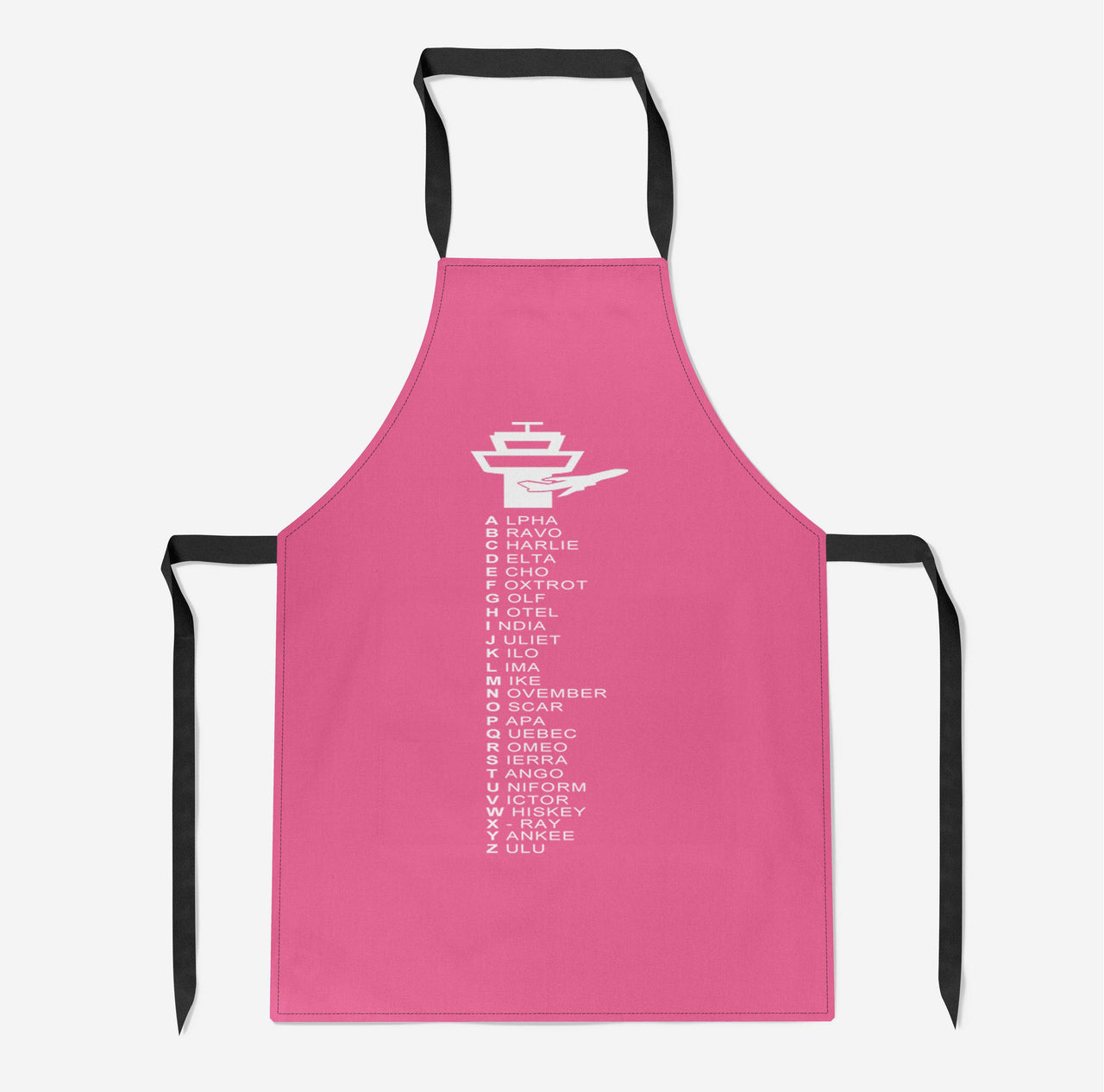 Aviation Alphabet Designed Kitchen Aprons