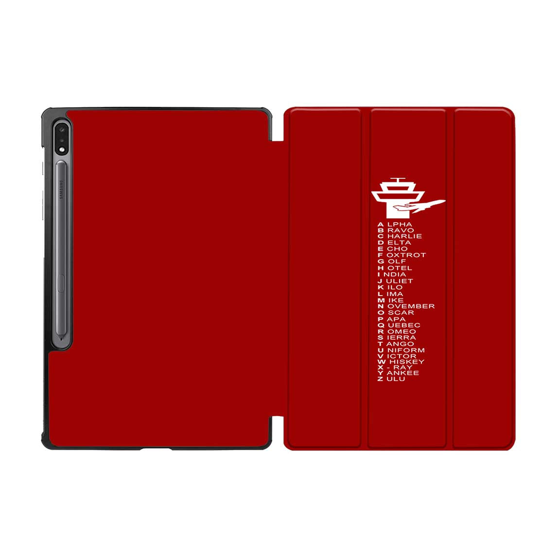 Aviation Alphabet Designed Samsung Tablet Cases