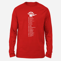 Thumbnail for Aviation Alphabet Designed Long-Sleeve T-Shirts