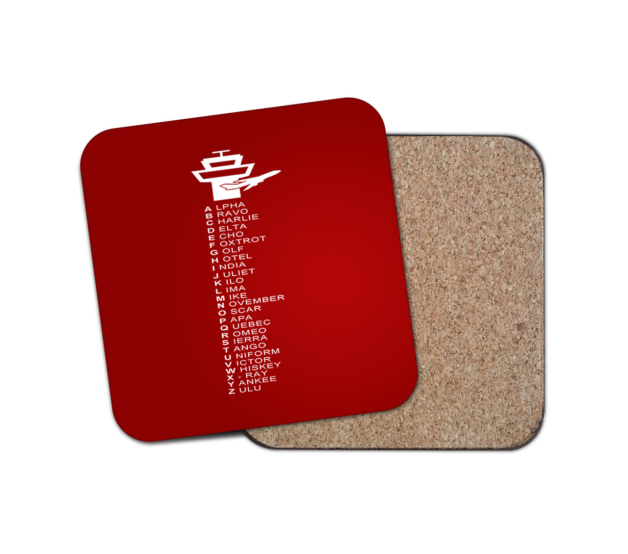 Aviation Alphabet Designed Coasters