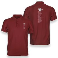 Thumbnail for Aviation Alphabet Designed Double Side Polo T-Shirts