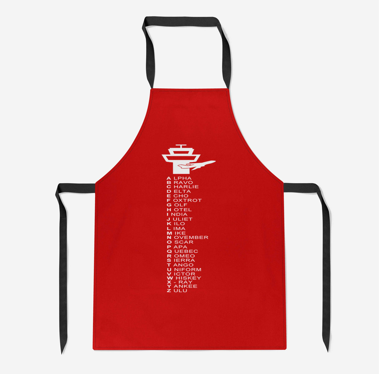 Aviation Alphabet Designed Kitchen Aprons