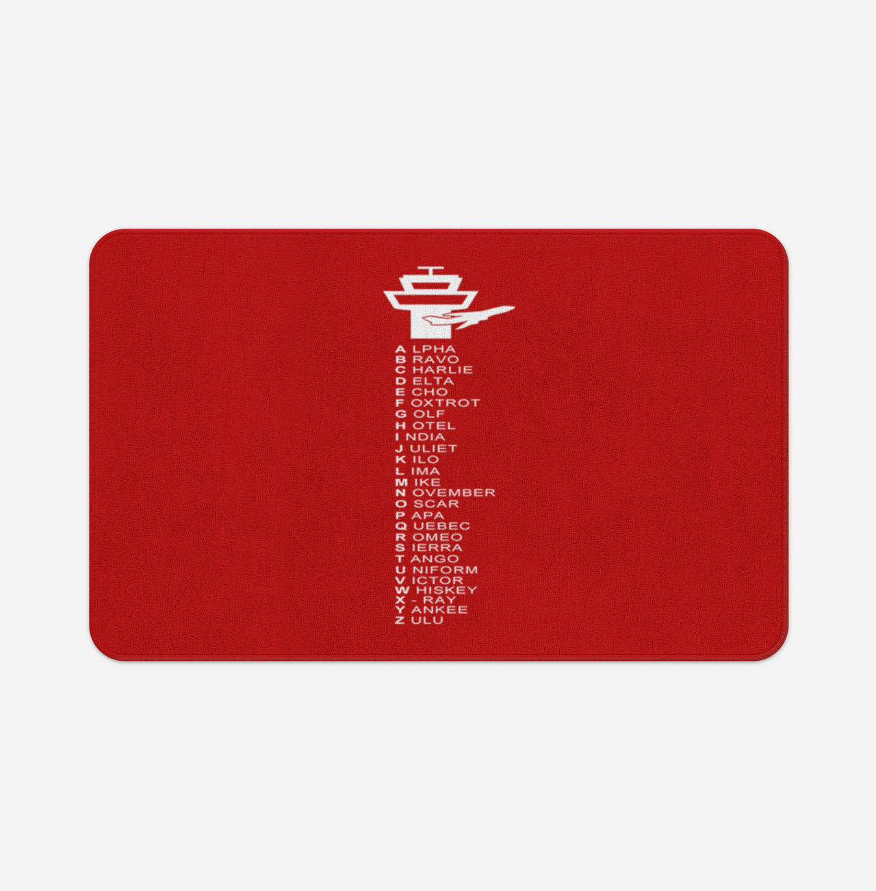 Aviation Alphabet Designed Bath Mats