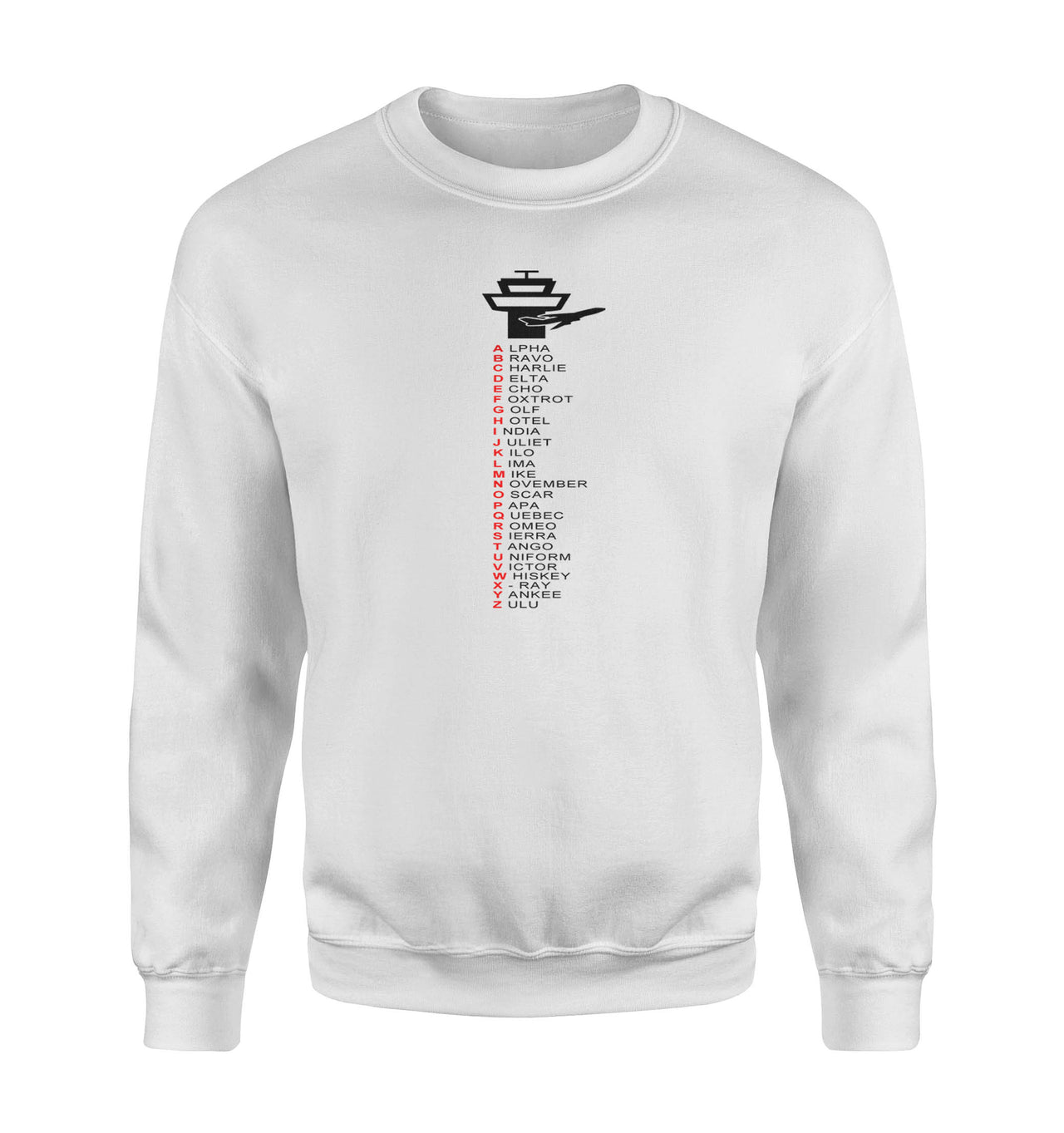 Aviation Alphabet Designed Sweatshirts