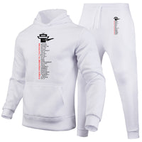 Thumbnail for Aviation Alphabet Designed Hoodies & Sweatpants Set