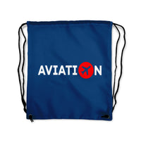 Thumbnail for Aviation Designed Drawstring Bags