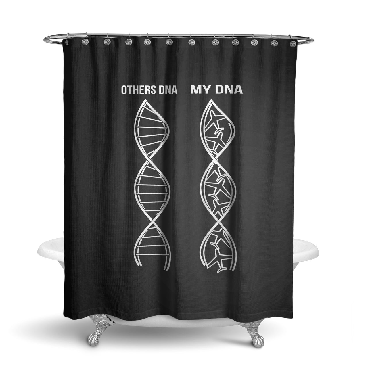 Aviation DNA Designed Shower Curtains