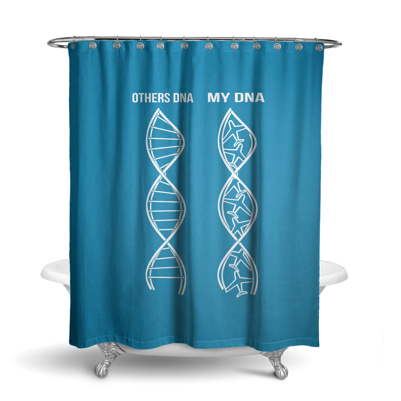 Aviation DNA Designed Shower Curtains