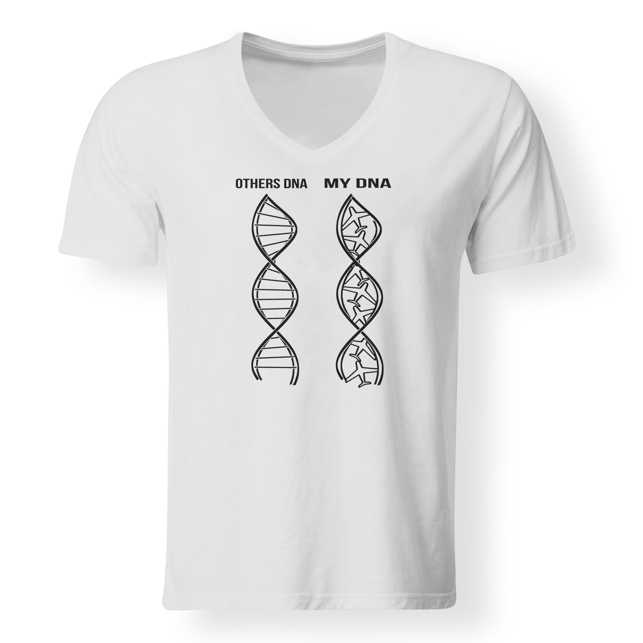 Aviation DNA Designed V-Neck T-Shirts