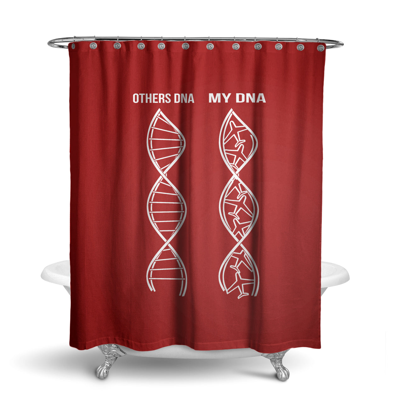 Aviation DNA Designed Shower Curtains